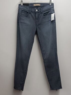 J Brand  Pinstripe Mid Rise Skinny Jeans Women's Size 28 NWT